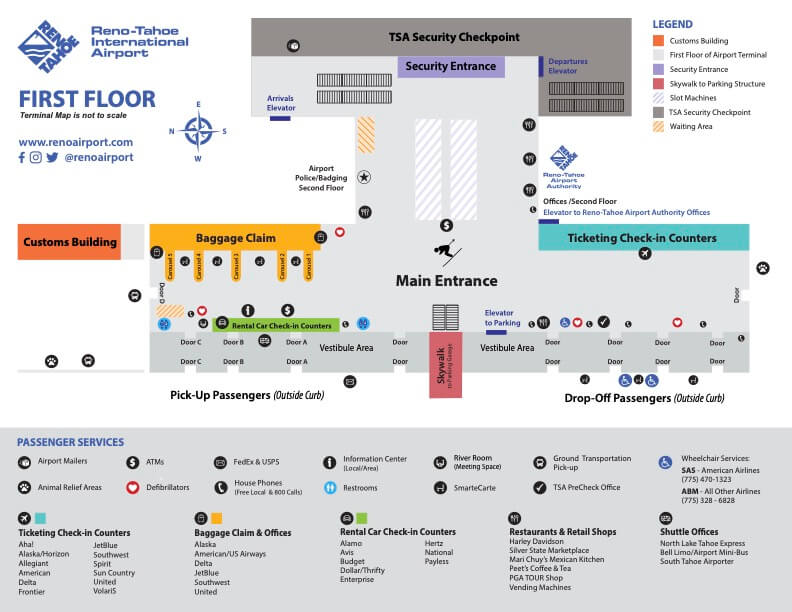 Terminal Maps - Reno-Tahoe International Airport