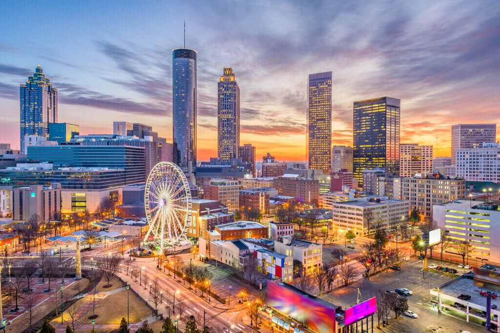 Atlanta skyline.