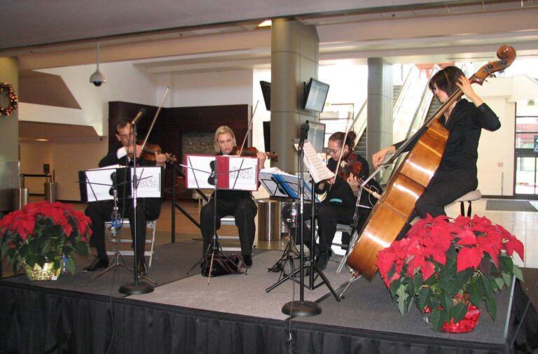 String Beings performing for the holidays at RNO.