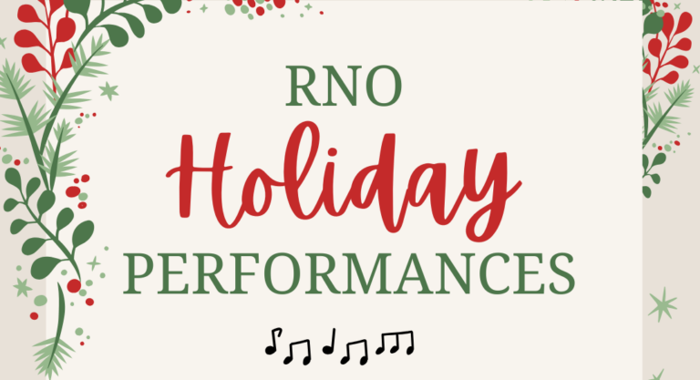 RNO holiday performances header.