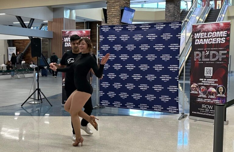 Latin Dance Fest performance at the Reno-Tahoe International Airport.