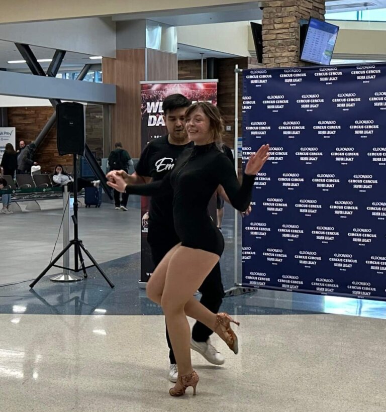 Latin Dance Fest performance at the Reno-Tahoe International Airport.