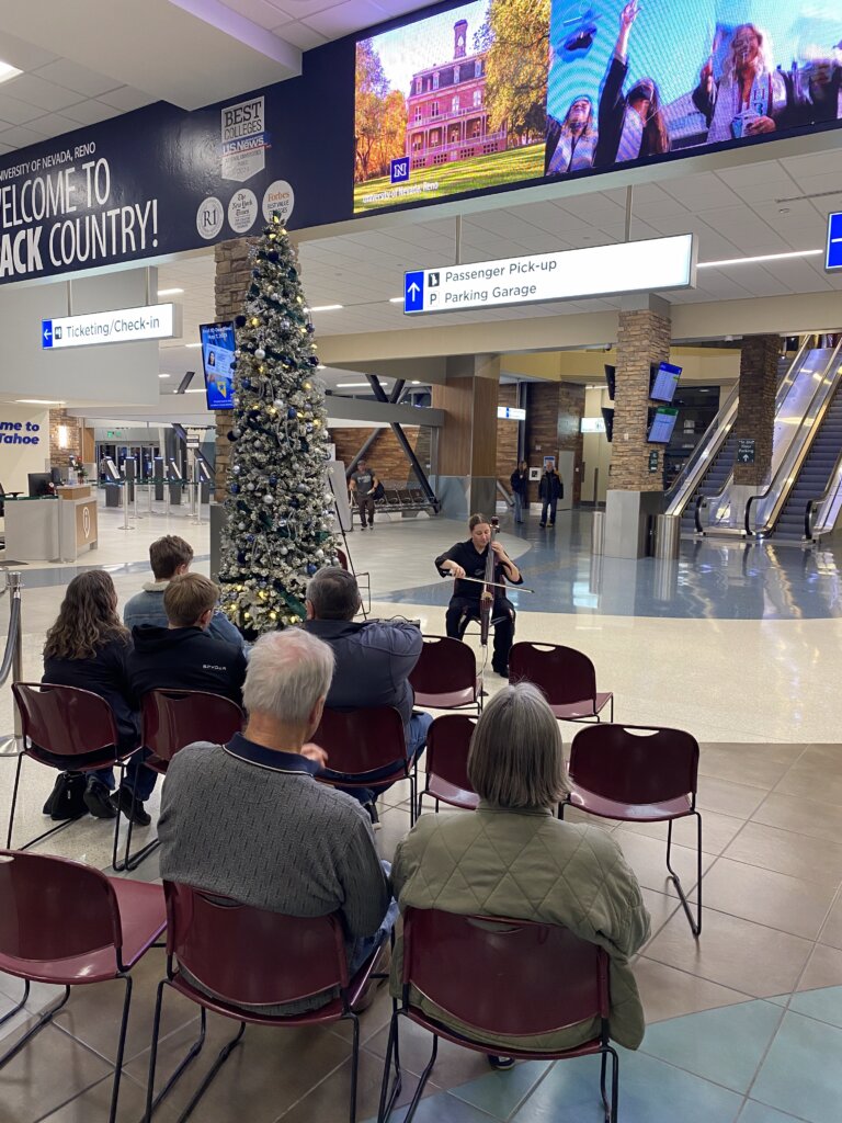 Teagan Serink cello winter holiday performance.